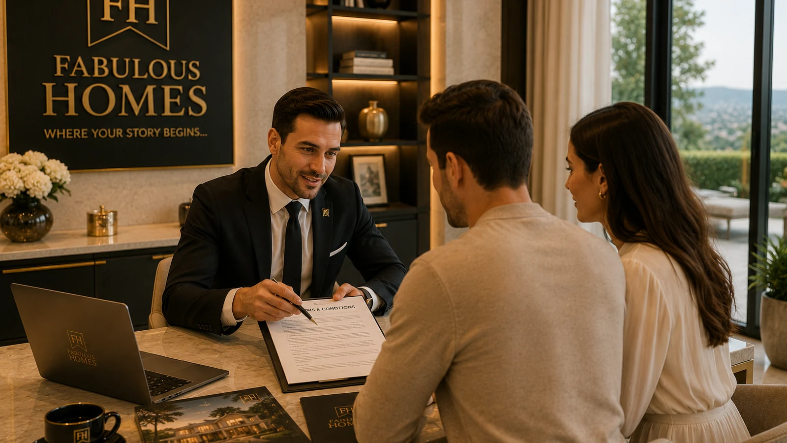 Property documentation being reviewed during a Fabulous Homes client consultation